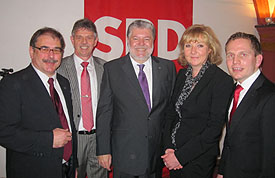 Kurt Beck mit Marina Stieldorf, Herbert Keifenheim, Günter Schnitzler und Lars Hörnig