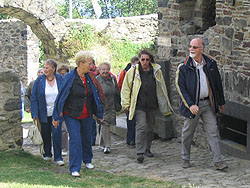 Die SPD und AWO Mitglieder auf Burg Olbrück